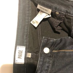 Paige vertigo ankle. Dark blue 31. Some stretching.